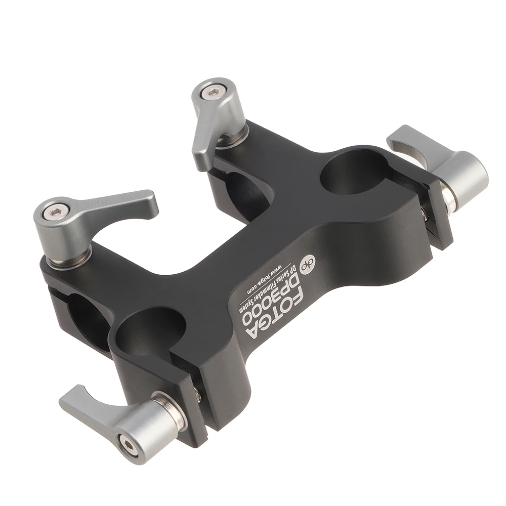 FOTGA DP3000 soporte de montaje bloque de riel abrazadera de varilla deslizante direccional para varilla de 15mm DSLR HDV sistema de plataforma abrazadera de riel de hombrera