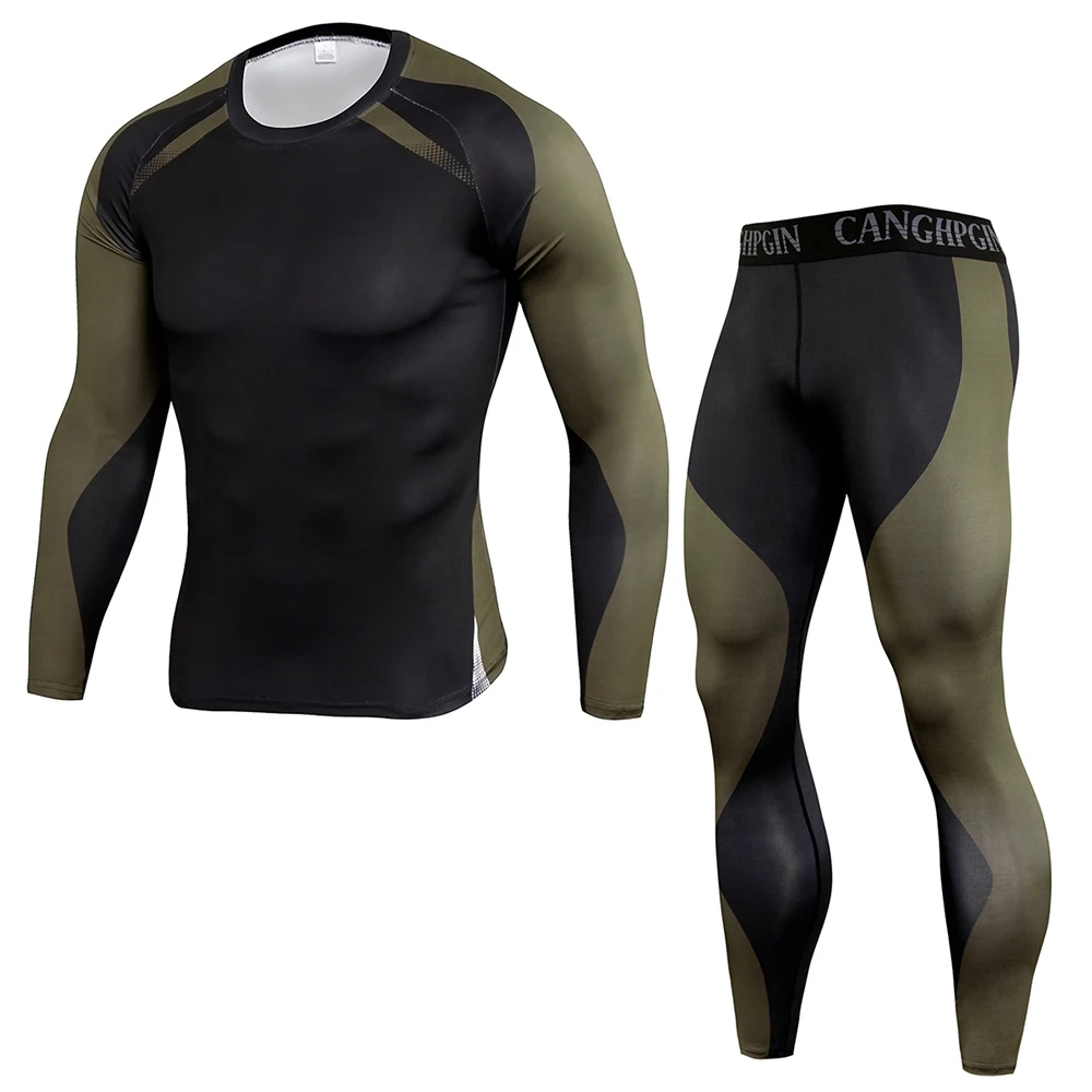 GEJINIDI Men Thermal Underwear Set For Male Cotton Winter Long Johns Keep Warm Suit Inner Wear Merino Clothing thermo Plus Size
