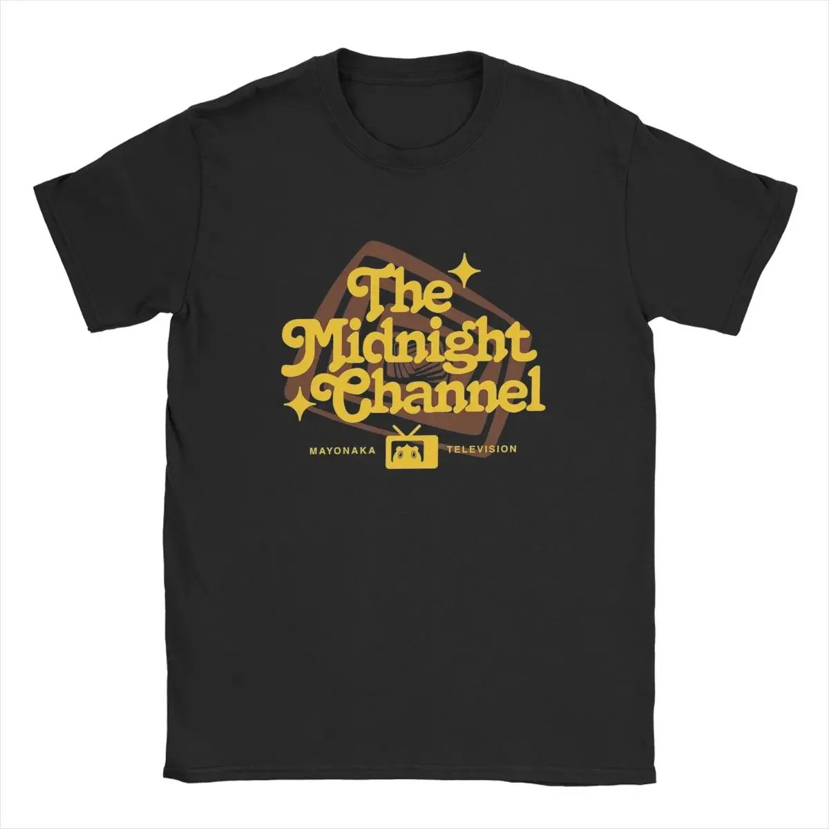 Persona 4 The Midnight Channel Men T Shirt Hot Japanese Anime Game TV Funny Tee Short Sleeve Crew Neck T-Shirt 100% Cotton Big