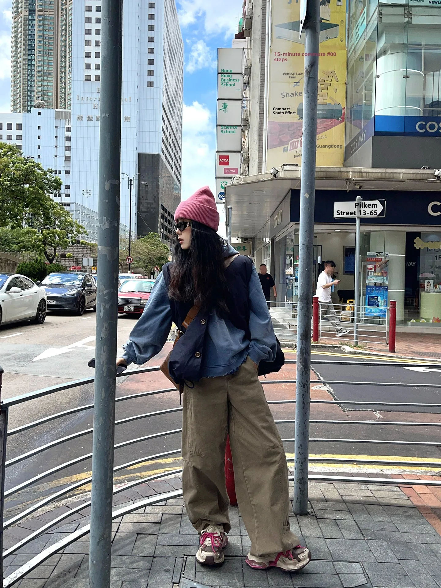 

Джинсы Star River STVER винтажные, с широкими штанинами, унисекс, свободного кроя, осенне-зимние, повседневные, из денима