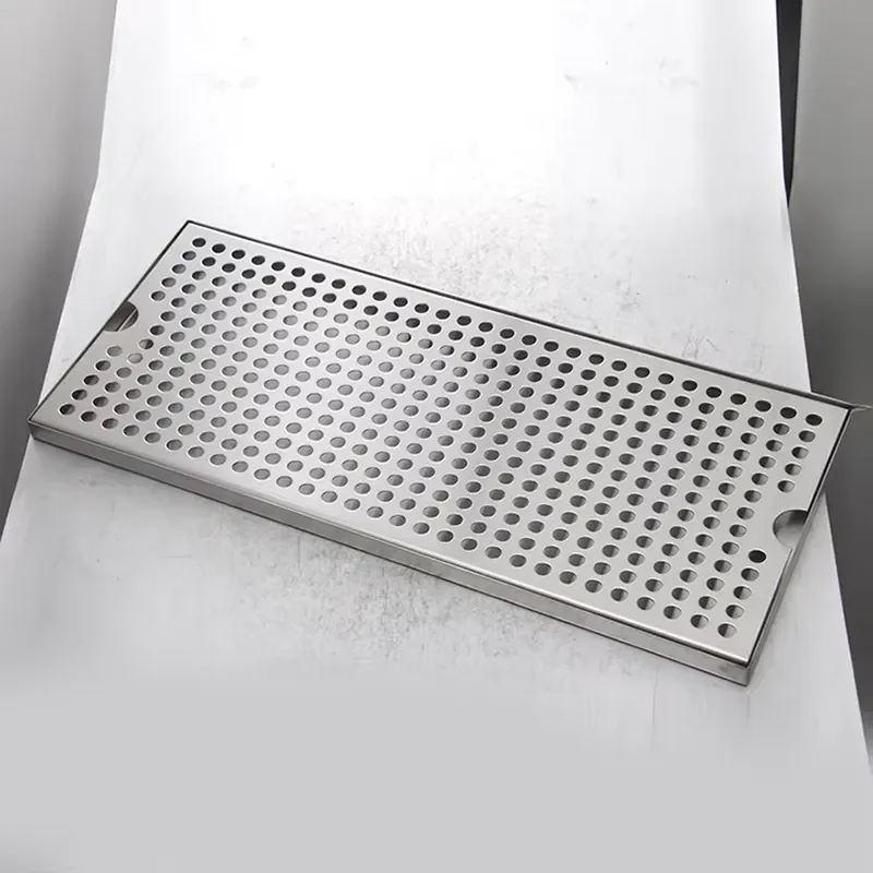 Kitron Stainless Steel Drain Plate Drip Plate Decorative Strip Accessories Gold Electroplated Round Hole Line Drain Plate