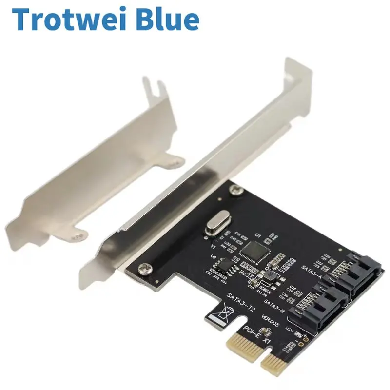 Карта расширения PCI-E PCI Express к SATA 3.0 с кронштейном 2-портовый адаптер расширения SATA III 6 Гбит/с pci e sata3 pcie sata 3 карта Карта расширения PCI-E PCI Express к SATA 3.0 с кронштейном 2-портовый адаптер расширения SATA III 6 Гбит/с pci e sata3 pcie sata 3 карта
