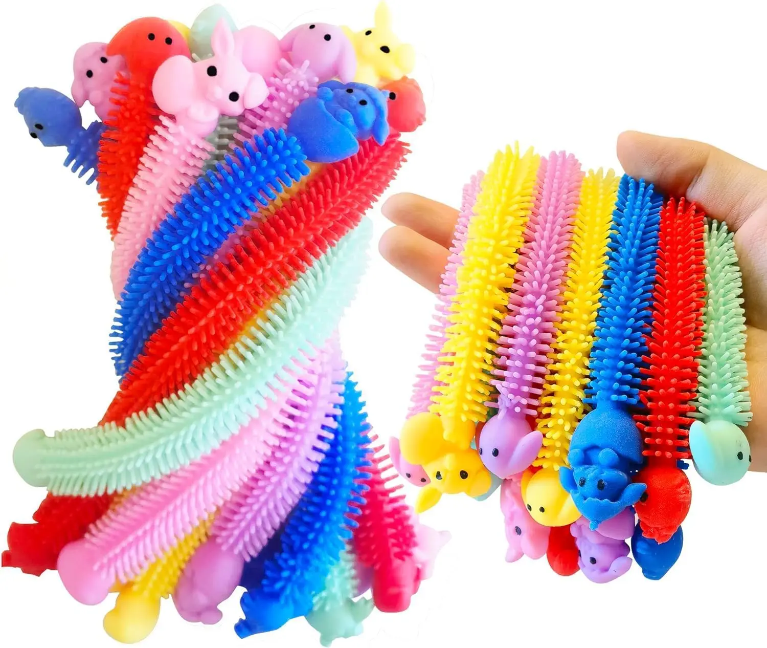 

Easter Stretchy Strings Sensory Toys Pack with Rabbit Chick, Great for Easter Basket Stuffers and Party Favors