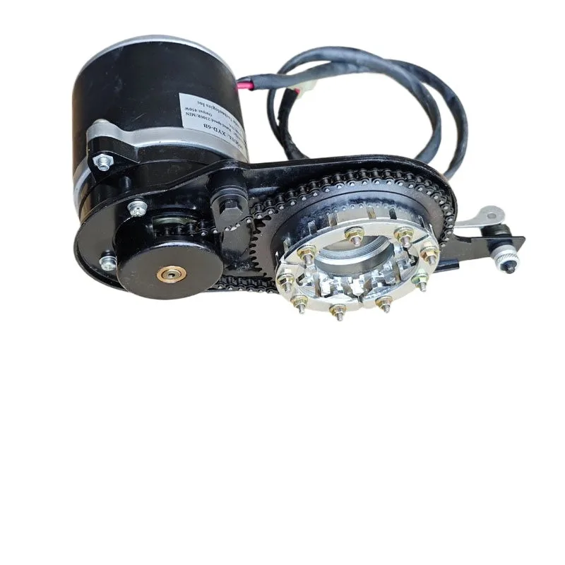 For 12V24V450W High-power Geared Motor Wheel Four-wheel Drive Wheelchair Chain Tooth Plate Motor Toy Modification