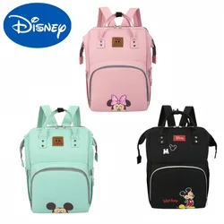 Disney Mickey Minnie Backpack Pregnant Women Go Out Maternal and Child Bag Functional Lightweight Multi Nylon Travel Backpack