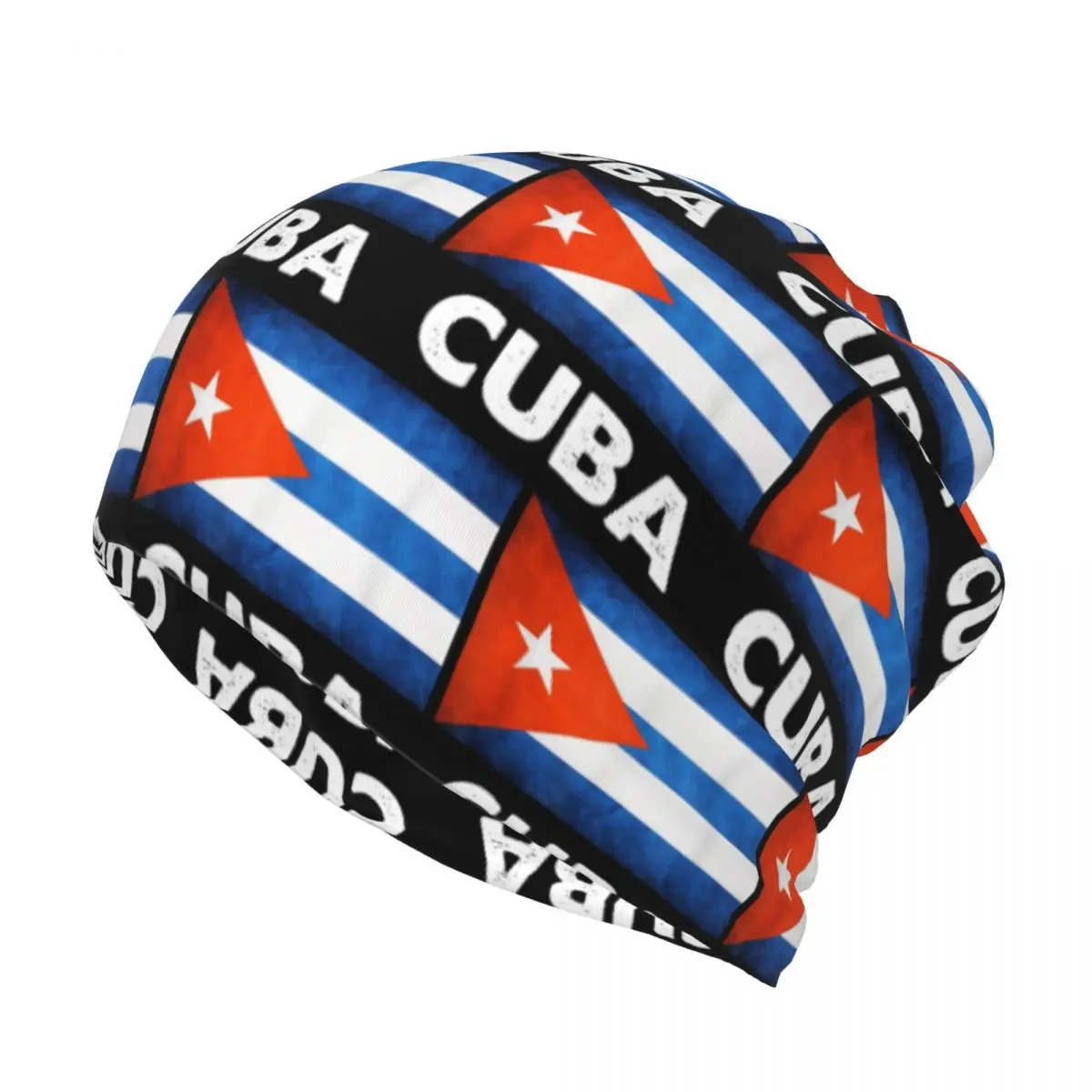 Cuban Cuba Country Flag Bandana Neck Gaiter Wrap Mask Scarf Multifunction Face Mask Beanies Hat for Men Women Adult All Season