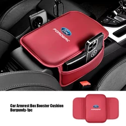 Car Armrest Box Pad Leather Auto Armrest Mat Car Accessories For Ford Focus 2 3 Mondeo Kuga Fiesta MK7 Escort Edge C-Max Fiesta