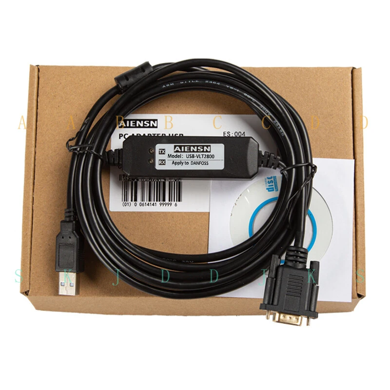 M  USB-VLT2800 for Danfoss VLT2800 VLT2900 Frequency Converter Data Cable 3m 9-pin