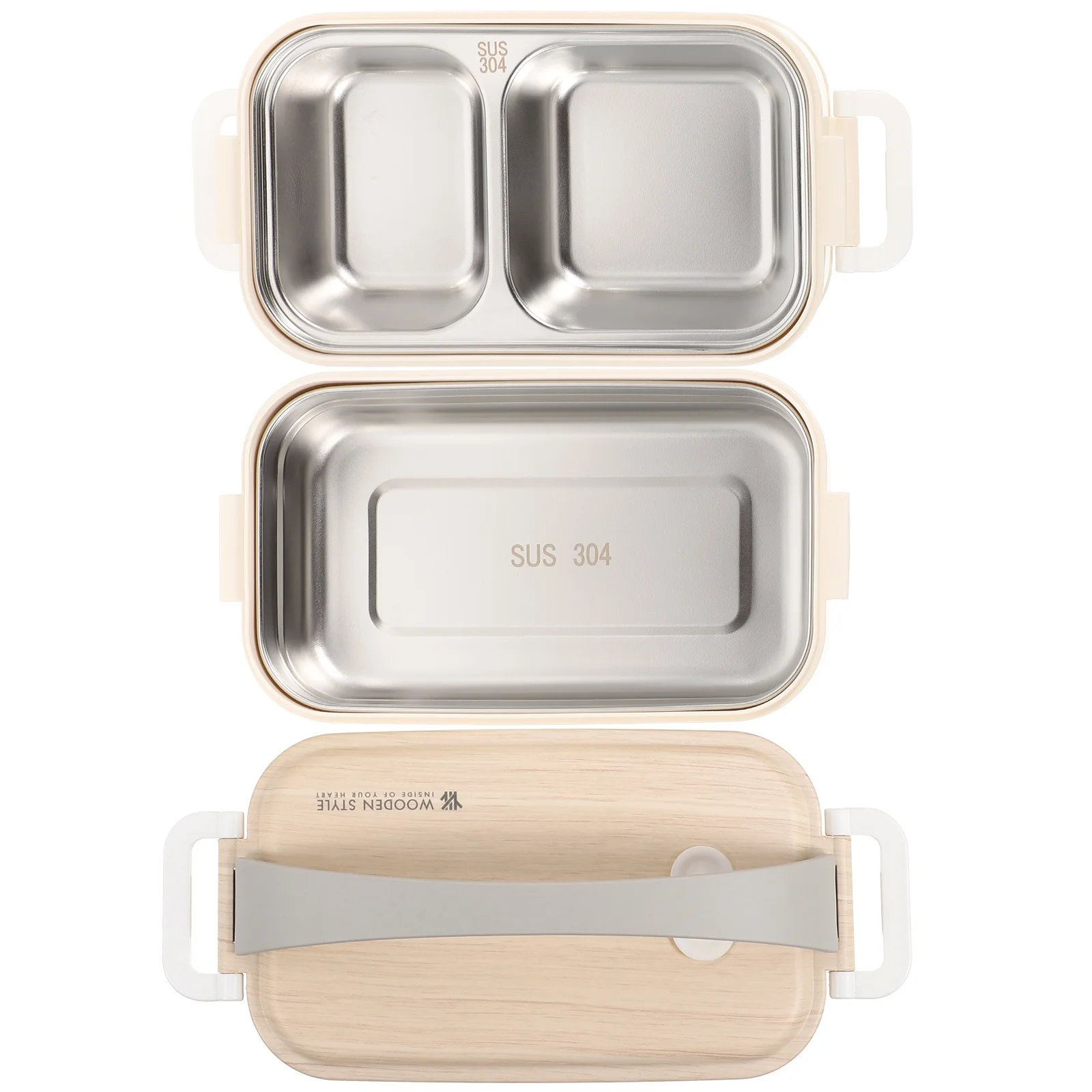 

Double Layer Lunch Box Containers for Food Meal Prep Boxes Bento-style Lunchbox Salad Metal Storage Accessories Stainless Steel