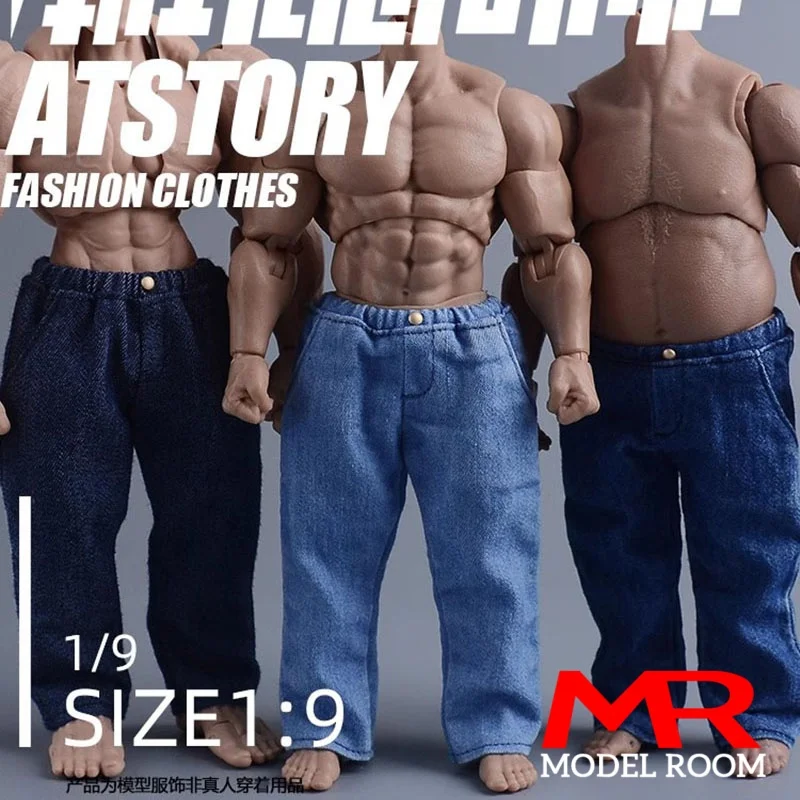 

ATStory 1/9 Male Casual Jeans Pants Clothes Model Fit Romankey UMS003 Notaman NT-03 ADAM Big Guy Soldier Action Figure Body Doll