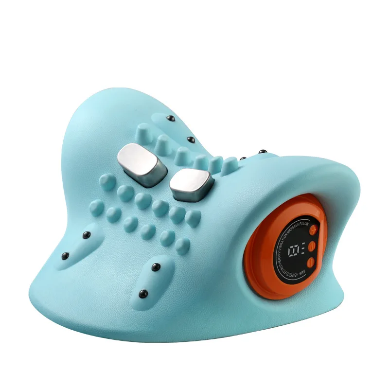 

Electric Neck Stretcher Massager Point Massage Pillow Heated Neck Stretcher Pain Relief Cervical Repair Head Acupoint Massager