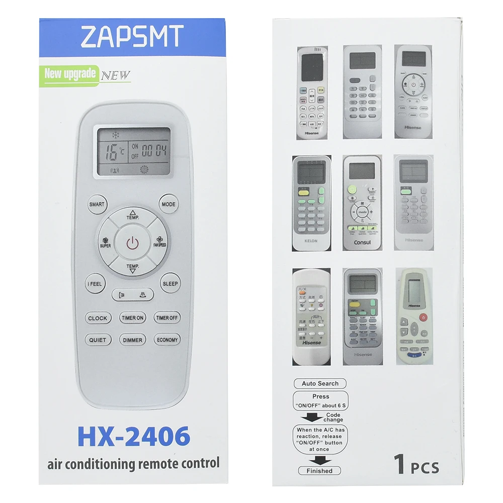 New Universal HX-2406 AC Remote Control Fit For Hisense Kelon Air Conditioner DG11L1-04 DG11J1-16 DG11E3-01