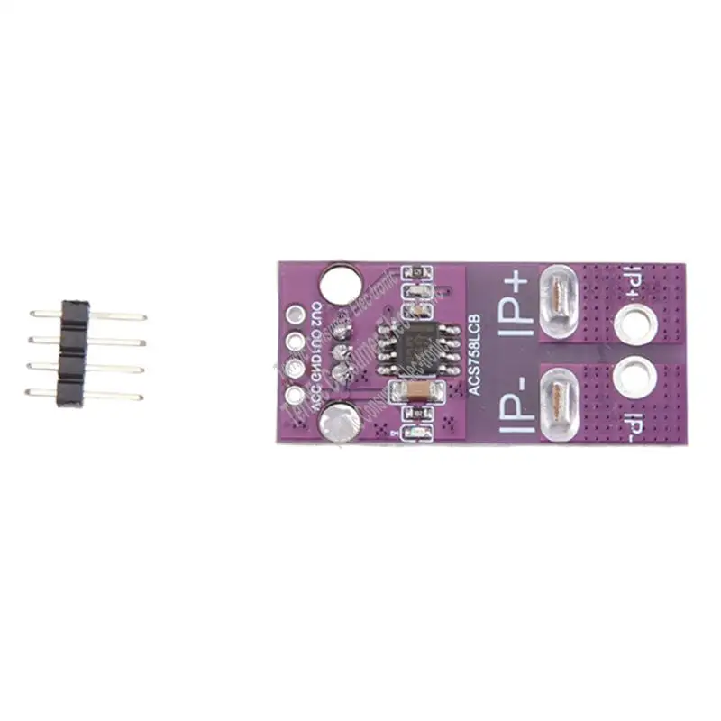 ACS758 ACS758LCB-050B Current Module Linear Hall Current Sensor PFF-T Current Detection 3-5V 50A Easy To Use-TCES