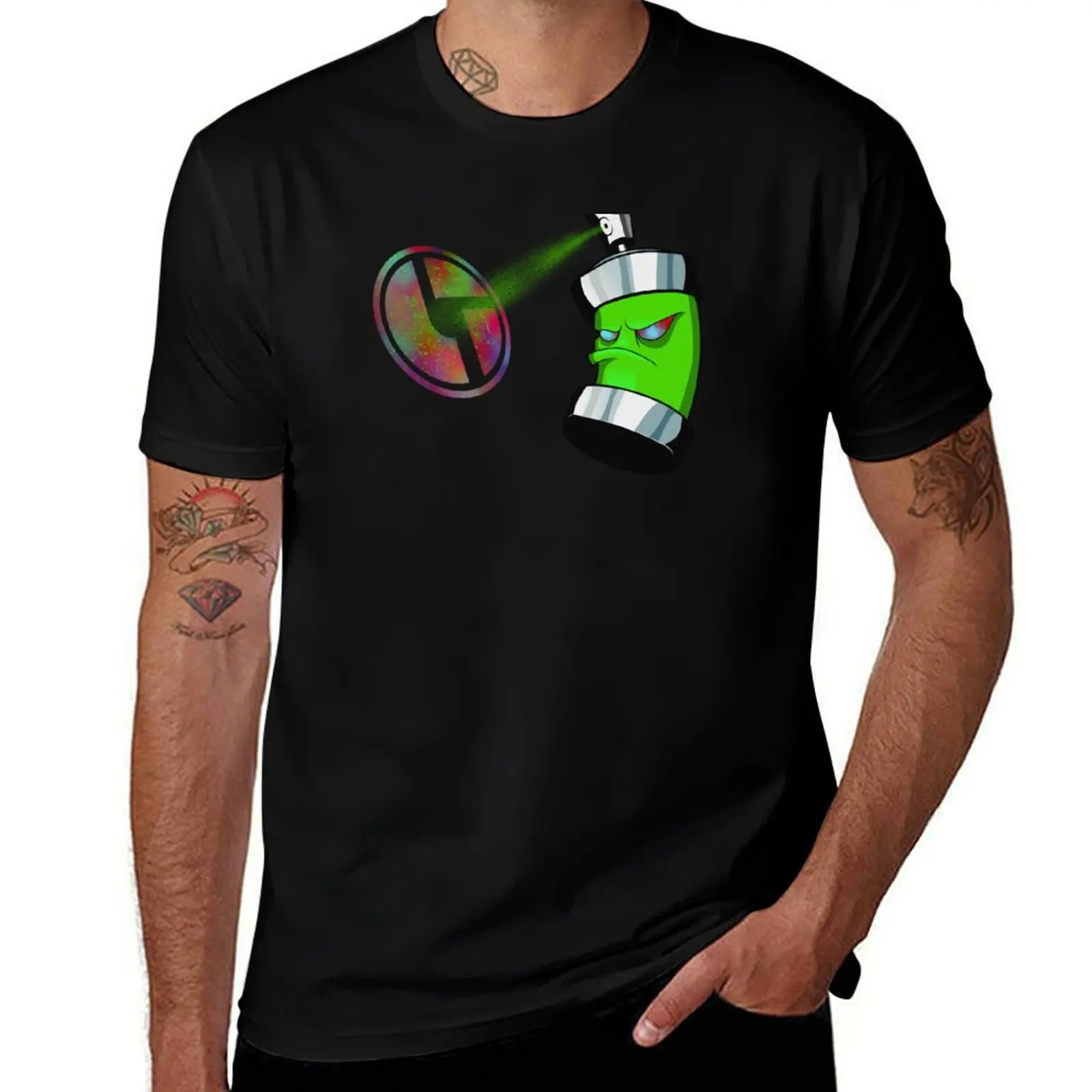 Spraypaint T-Shirt Lightweight Print T-Shirt