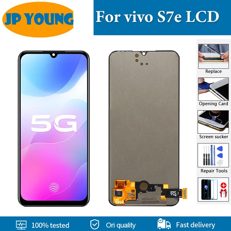 

Original 6.44" AMOLED For vivo S7e LCD Display Touch Screen Digitizer Assembly For vivo S7e V2031A V2031EA Display Replace Part