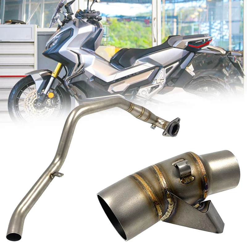 Fit For Honda X-ADV750 2017-2023 XADV 750 Slip On Motorcycle Exhaust Pipe Muffler Escape Modified Tube Header Front Link XADV750