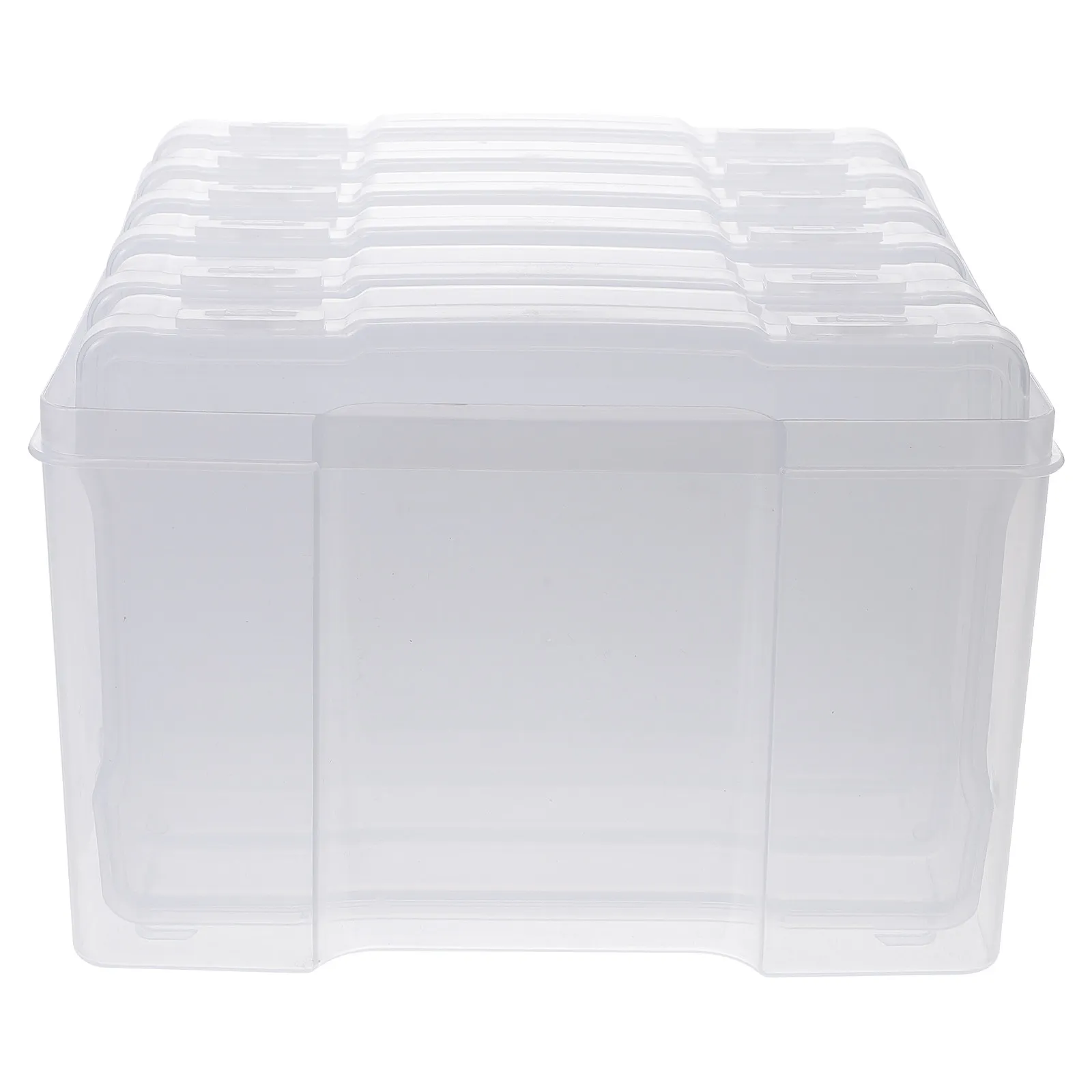 

Набор из 1 фото-боксов: прочный пластиковый органайзер для скрапбукинга, контейнер для хранения открыток, разделитель, штабелируемый держатель для карточек