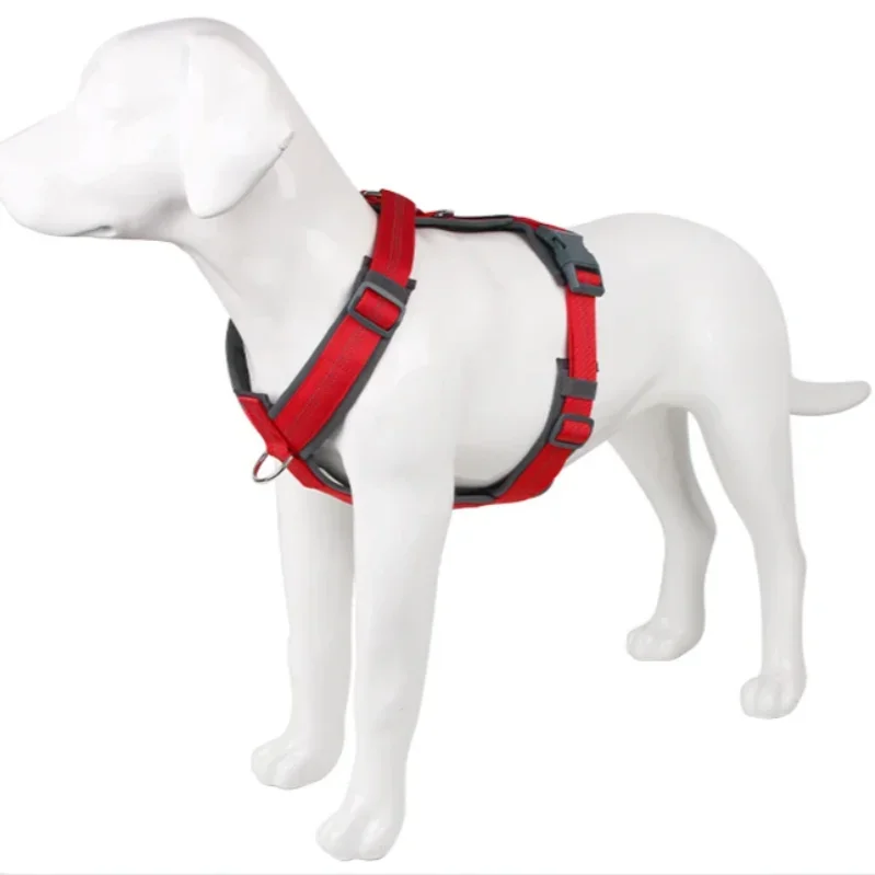 Large Dog Harness H Shaped No Pull Adjustable Reflective Washable Nylon Comfortable Pet Vest Arnés Para Perros Hot New