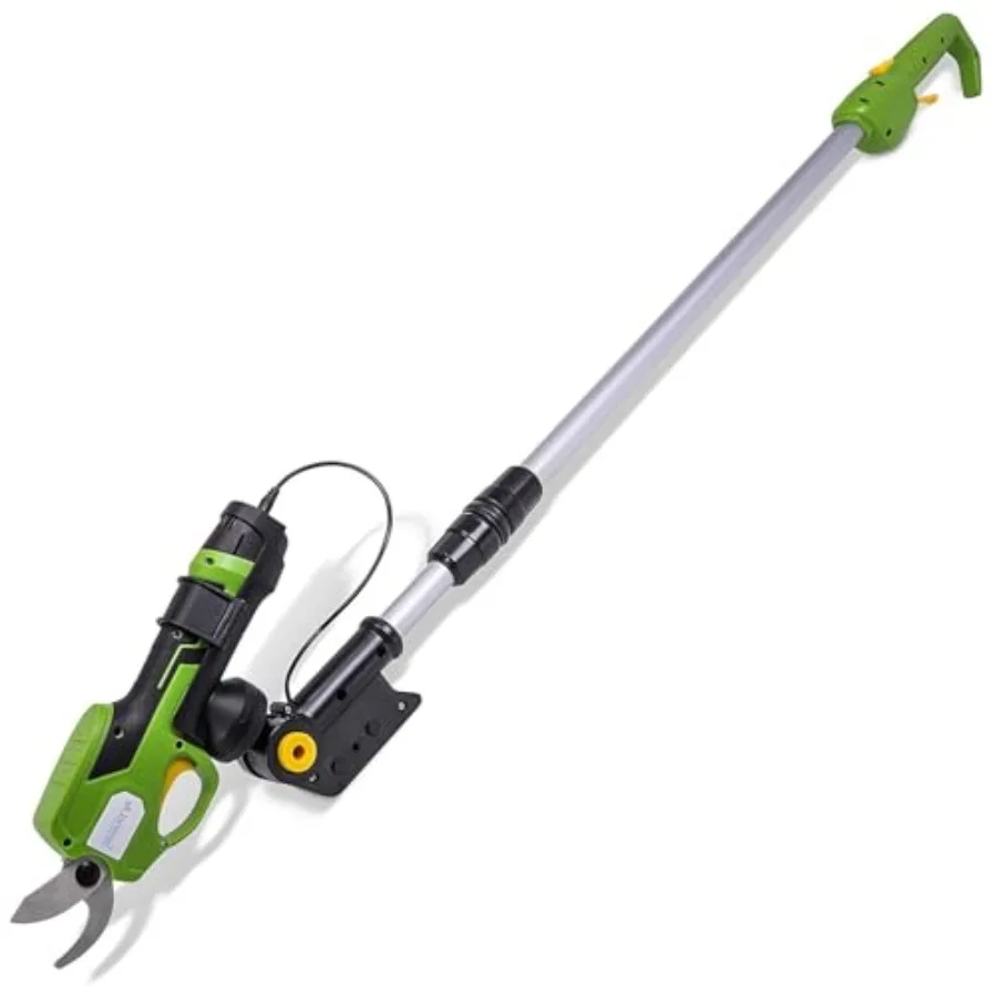 

Cordless Pruning Shears with 6ft Extension Reach for Bushes Roses Gardens Branches - Rechargeable Battery 0.98in Cutting Diamet