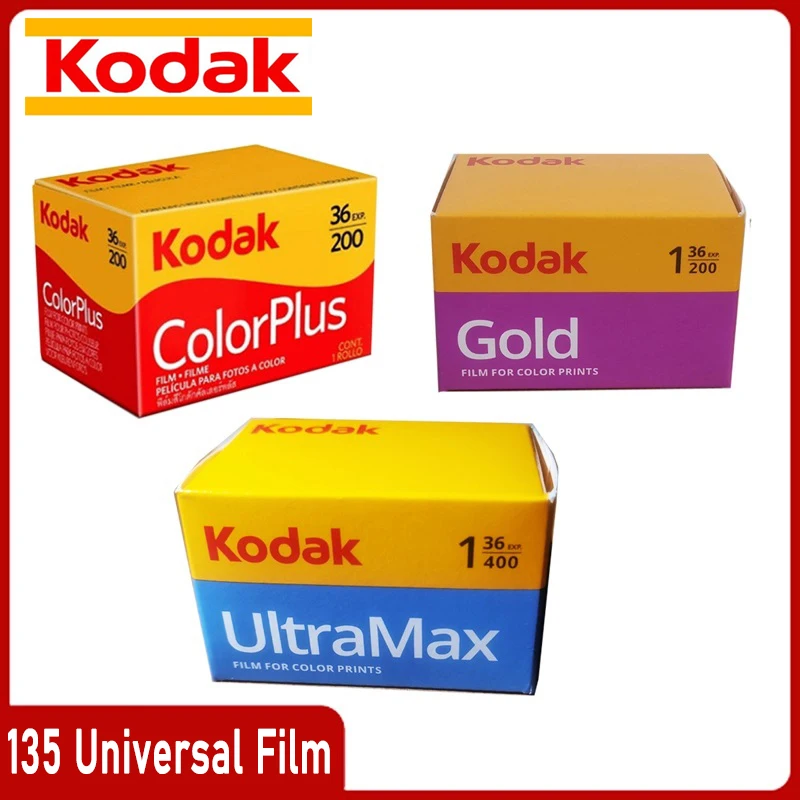 

36 Exp Per Roll Fit-10 рулонов KODAK ColorPlus 200/UltraMax 400/золото 200 Цветная пленка с принтом 35 мм для камеры Kodak H35/H35N/M35/M38