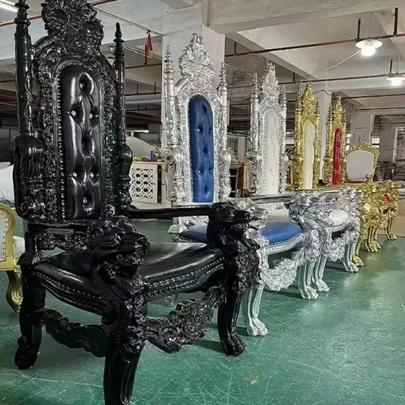 

HZ Beauty Delivery Live Stream Chair High-end European Retro High-back Queen King Chair