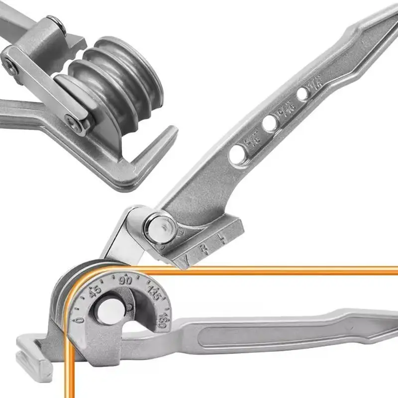 3 In 1 Pipe Bending Hand Tool Combination Tube Bender 90 180 Degree Tube Bending Machine 6mm 0.24in 8mm 0.31inch 10mm 0.39inch