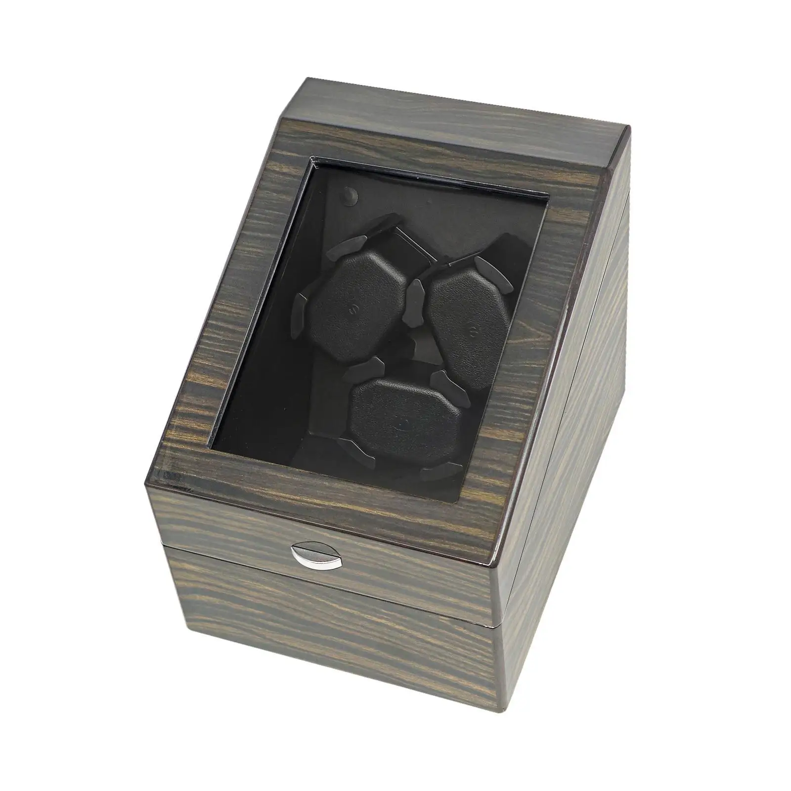 Automatic Single Watch Winder Shaker 3+3 Grids Versatile Container PU Leather
