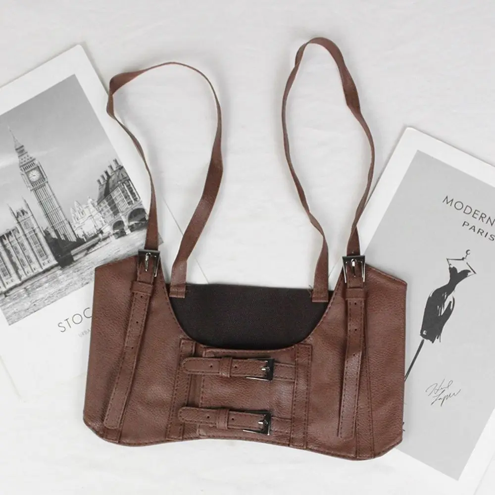 التخسيس الجسم مشبك معدني مشد عالية الخصر اضافية واسعة حزام مرونة الخصر حزام بولي Leather الجلود Cummerbund لوليتا أحزمة