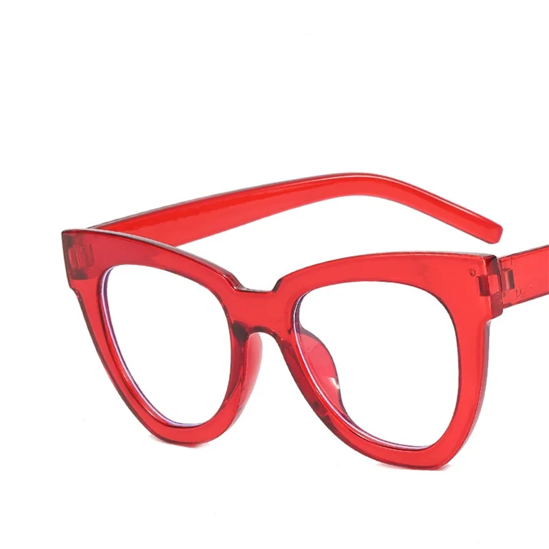 Sexy Red Cat Eye occhiali telaio oversize ottico Computer moda occhiali occhiali montature per le donne del progettista di lusso Eyewear signore