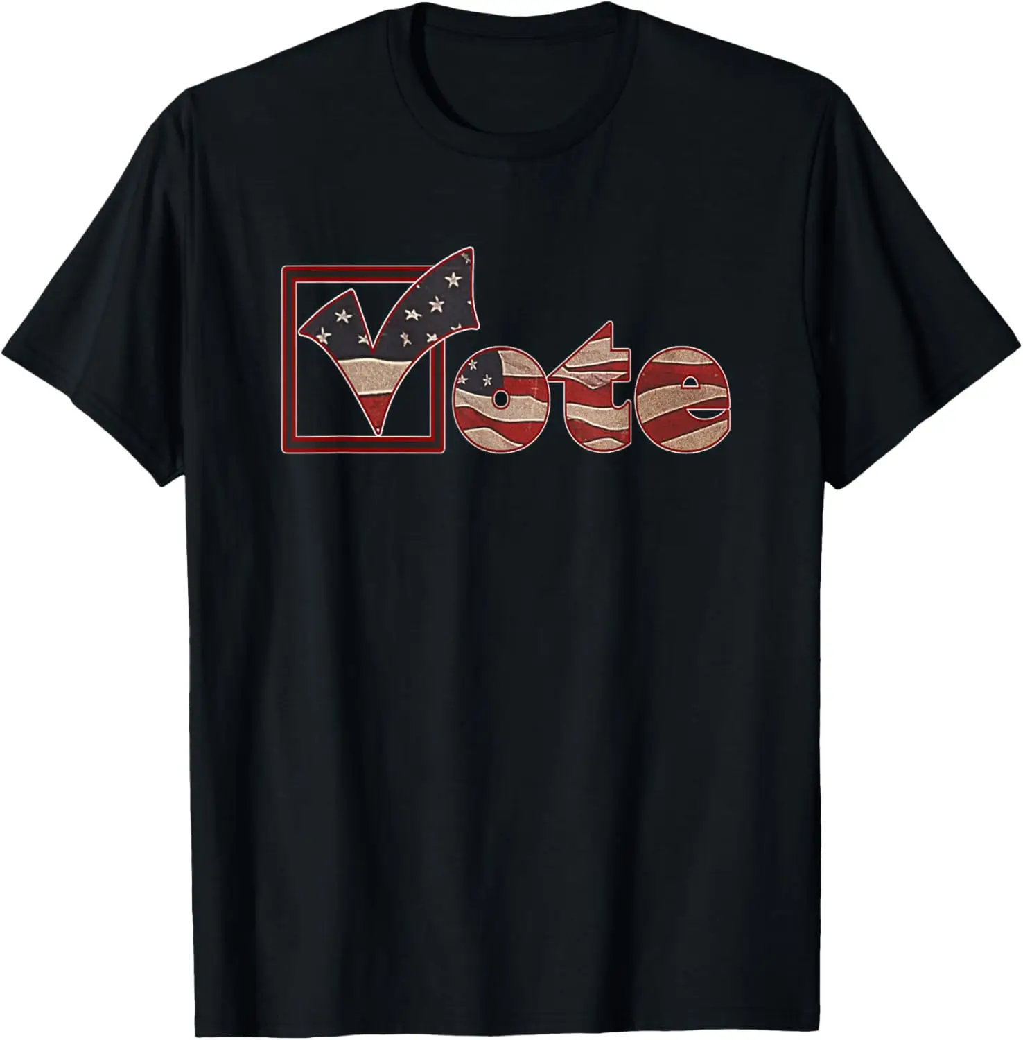 Vote Distressed Vintage Look Patriotic T-Shirt