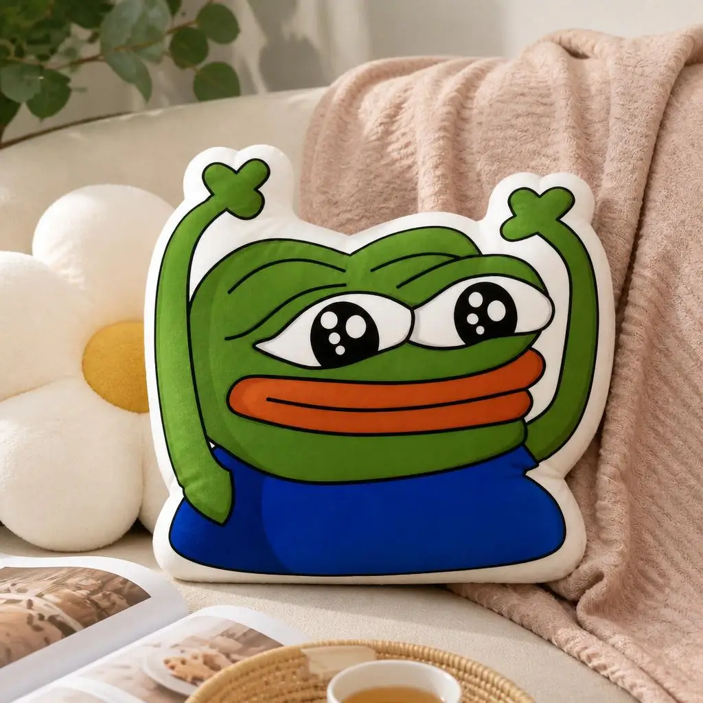 Pepes meme Plush Pillow Cushion Irregular Stuffed Throw Pillow Home Decor Gift Sofa Bed Couch