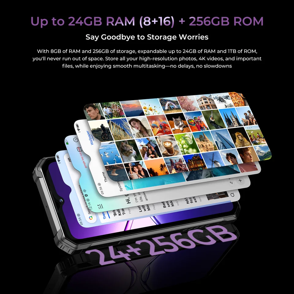 Oukitel G7 Rugged Smartphone 24GB (8+16) RAM 256GB ROM Android 16
