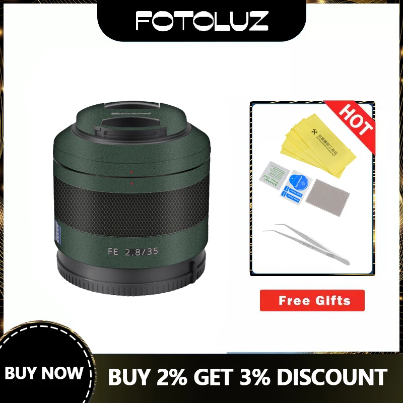 SEL35F28Z Lens Skin Camera Wrap Skin Sony FE 35mm f/2.8 ZA Camera Anti-scrach Sticker Full cover 3M protector film Case