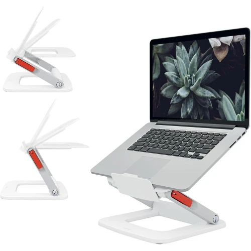 Laptop Stand Adjustable in 6 Dierent Heights, Suitable or Computers with Mom 13" to 15", Ergo Range, 26 cm x 4.5 cm x 2