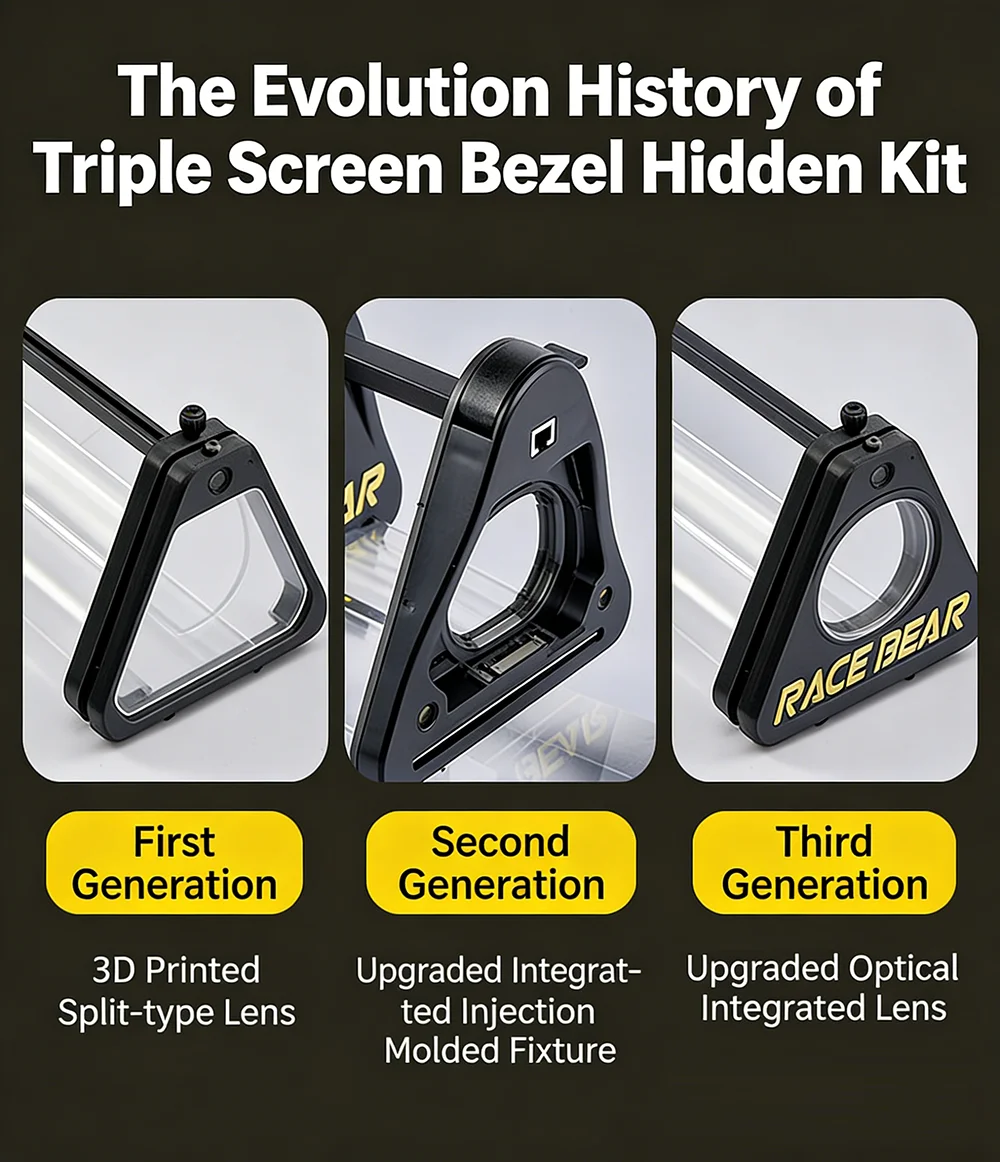 RACEBEAR 500mm/730mm Bezel Free Kit 1Pair Standard Version for 21-35