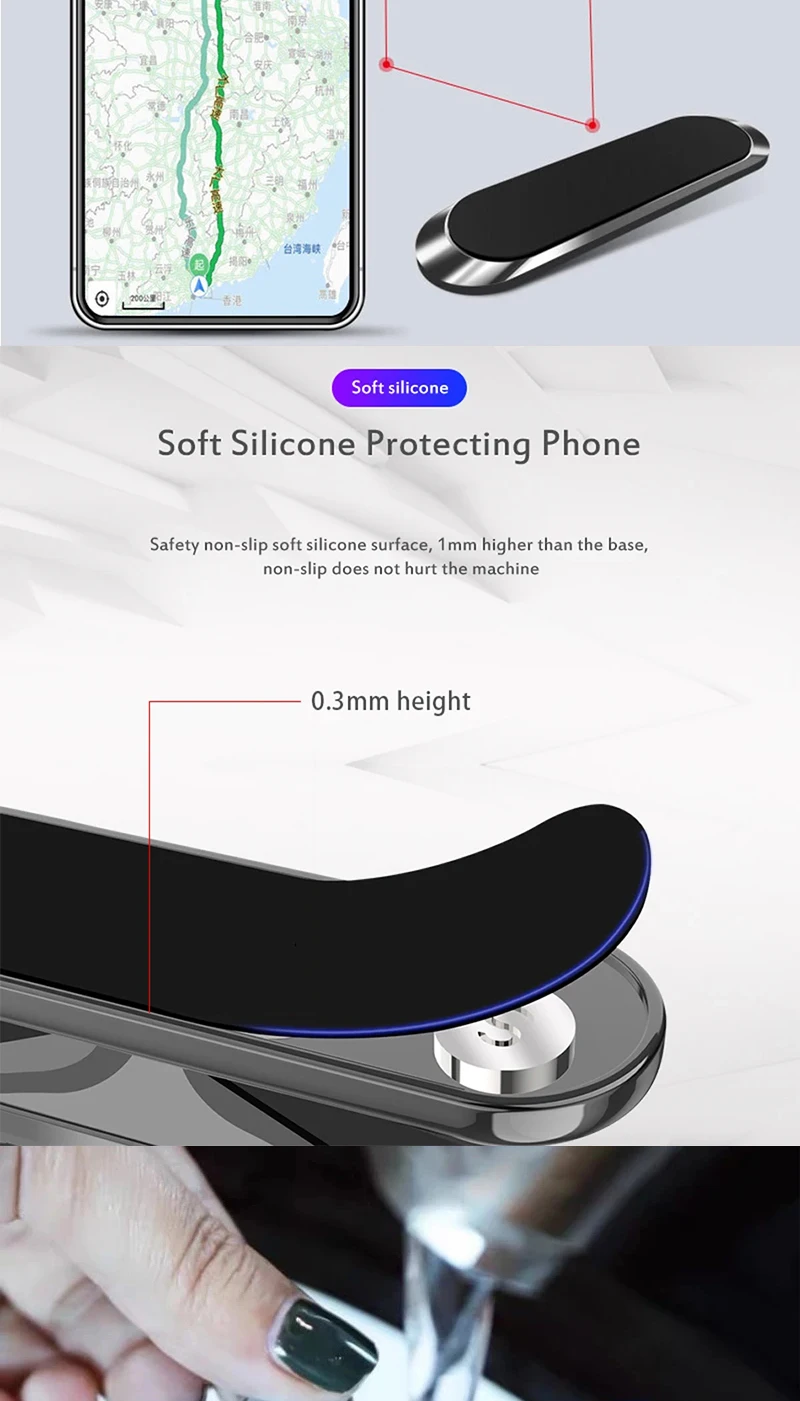 Magnetischer Handyhalter Ständer Magnetische Autohalterung für iPhone 12 Pro Max Samsung Xiaomi Huawei – Detail 4