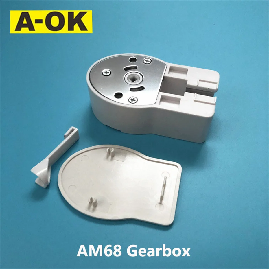 New 2pcs A-OK AM68 Gearbox for Trietex rail/Dooya S Track,for A-OK AM68 Curtain Motor,White/Black Optioanl,Track Accessories