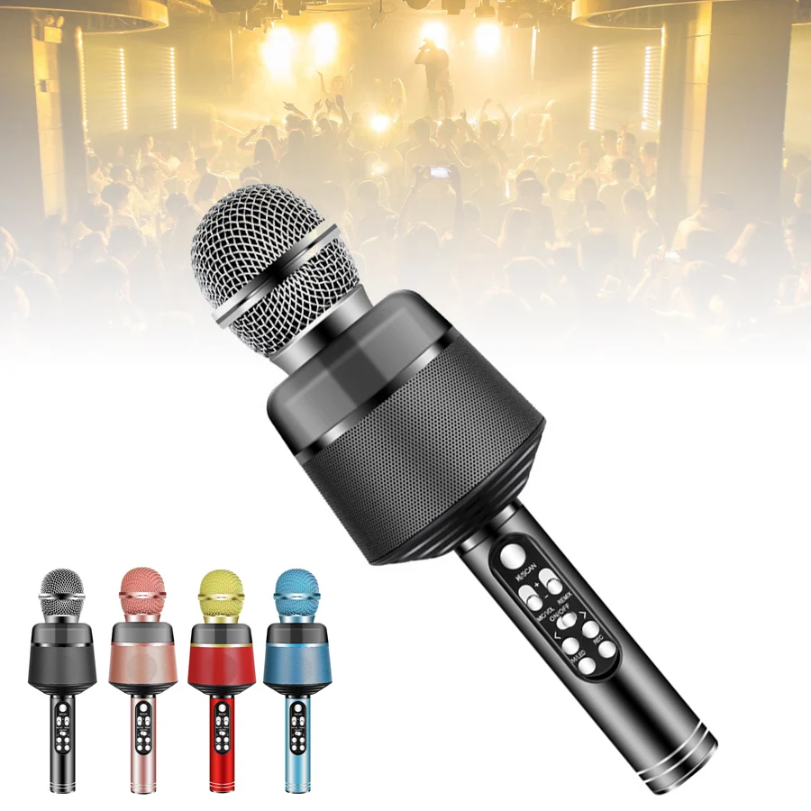 

Bluetooth 5.0 Wireless Microphone USB Handheld Mic for KTV Singing Recorder