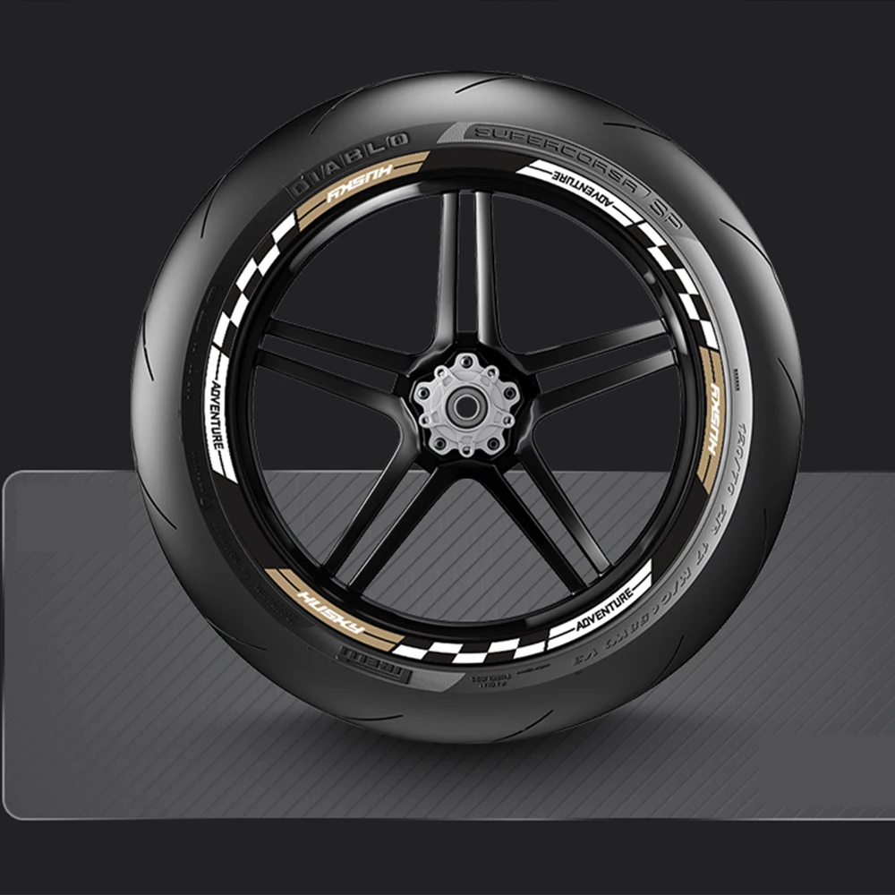 For SYM ADX 300 ADX 300 adx300 2023 2024 Motorcycle Wheel Sticker Wheel Hub Decal Rim Logo Decal Decorative Sticker