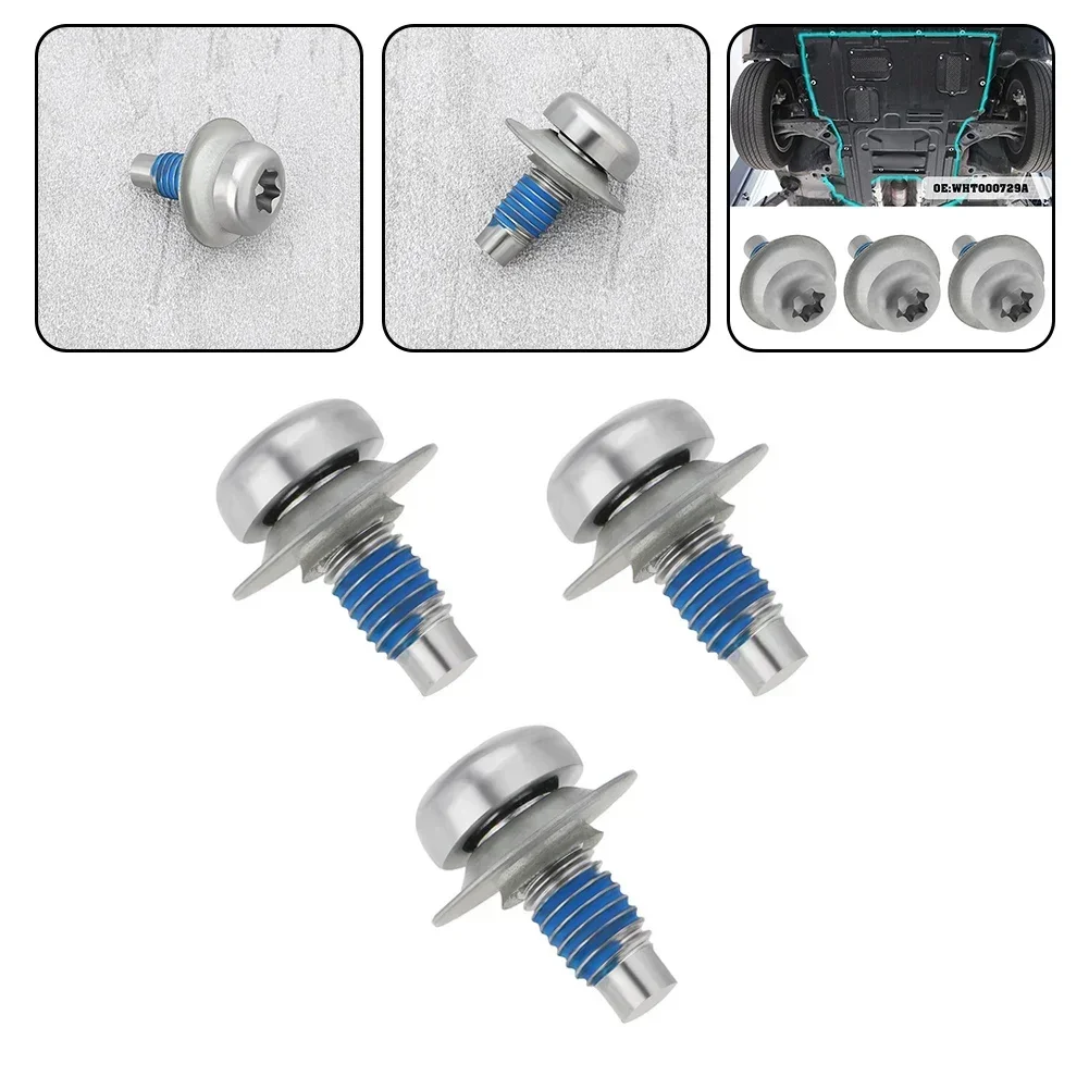 Car Engine Chassis Bolts And Screws Lower Guard Plate Screws #WHT000729A 3Pcs Engine Lower Guard Plate Screws