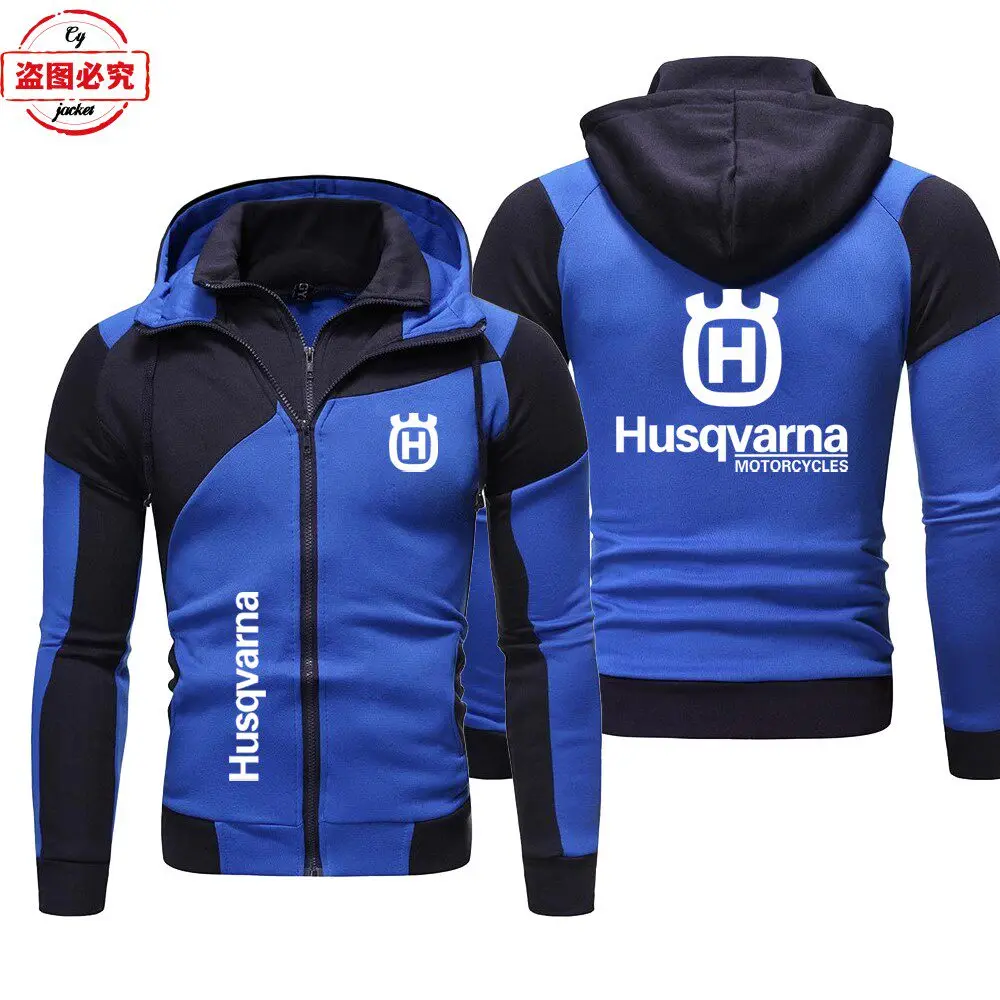 Husqvarna Motorcycle Logo Printed Racing Suit Long Sleeved Men's Top Casual Hoodie Husqvarna Team Cycling Suit Work Uniform - view 2
