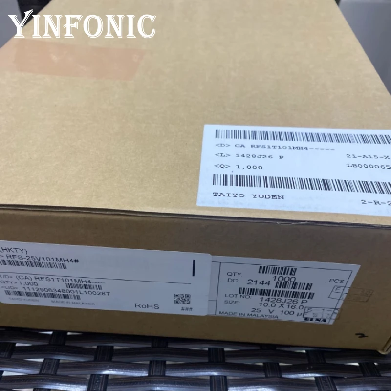 5 قطعة/50 قطعة ELNA 25V100UF 10x16 مللي متر SILMIC سلسلة 100 فائق التوهج/25 فولت النحاس دبوس الصوت مكثف مُكثَّف كهربائيًا #2