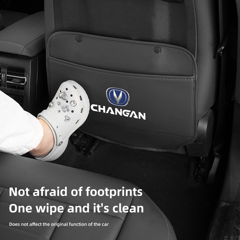 

Car Seat Anti-Kick Pad Leather Back Protector Cover For Changan CS75 CS35 Plus CS15 CS95 RAETON CX70 CS55 EADO CX20 Alsvin CS15E