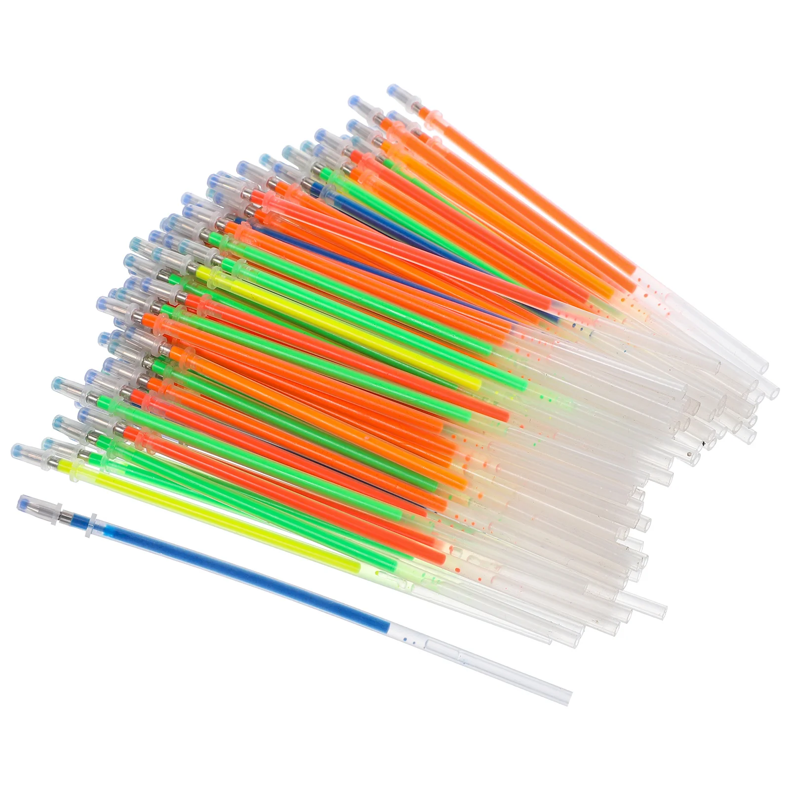 

100 Pcs Highlighter Refill Gel Pen Refills Colored Fluorescent Gouache for Coloring Flsorescence Ink
