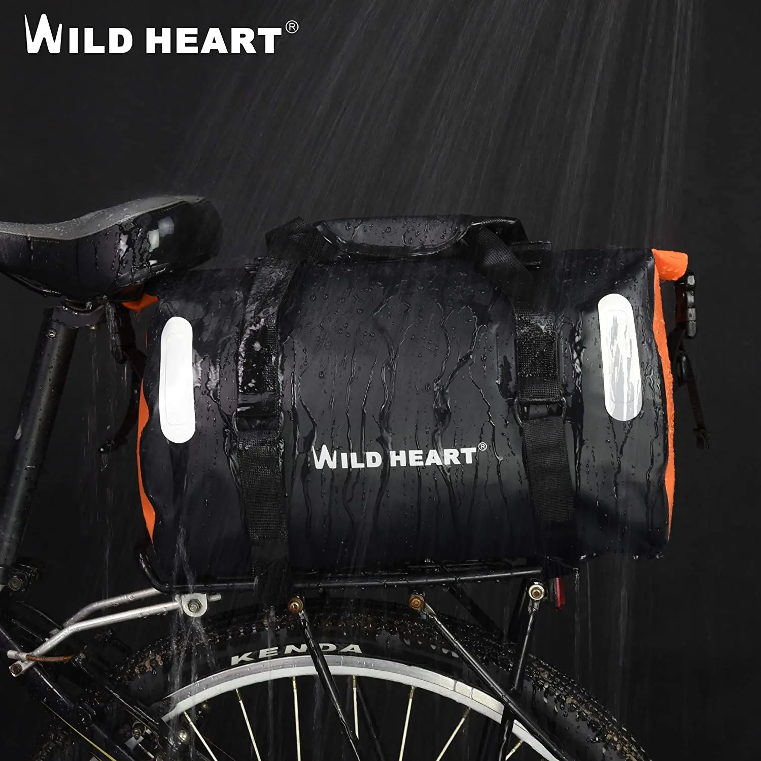 Free Shipping WILD HEART 18L Waterproof Rack Bag For Bicycle With Weld Seam, Waterproof Cycling Bag ,Waterproof Bike Rear Bag