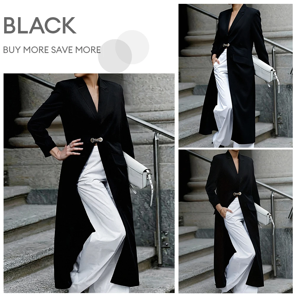 

Women's Elegant Plaid Blazer Autumn Business Lapel Long Sleeve Regular Fit Short Office Lady Coat for Women