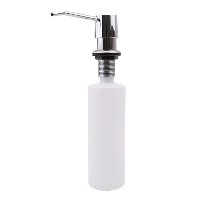 300ml Bathroom Kitchen Hand Soap Dispensers Built in Lotion Pump Plastic Bottle Dispenser for Liquid Disinfectant Soap Organizer