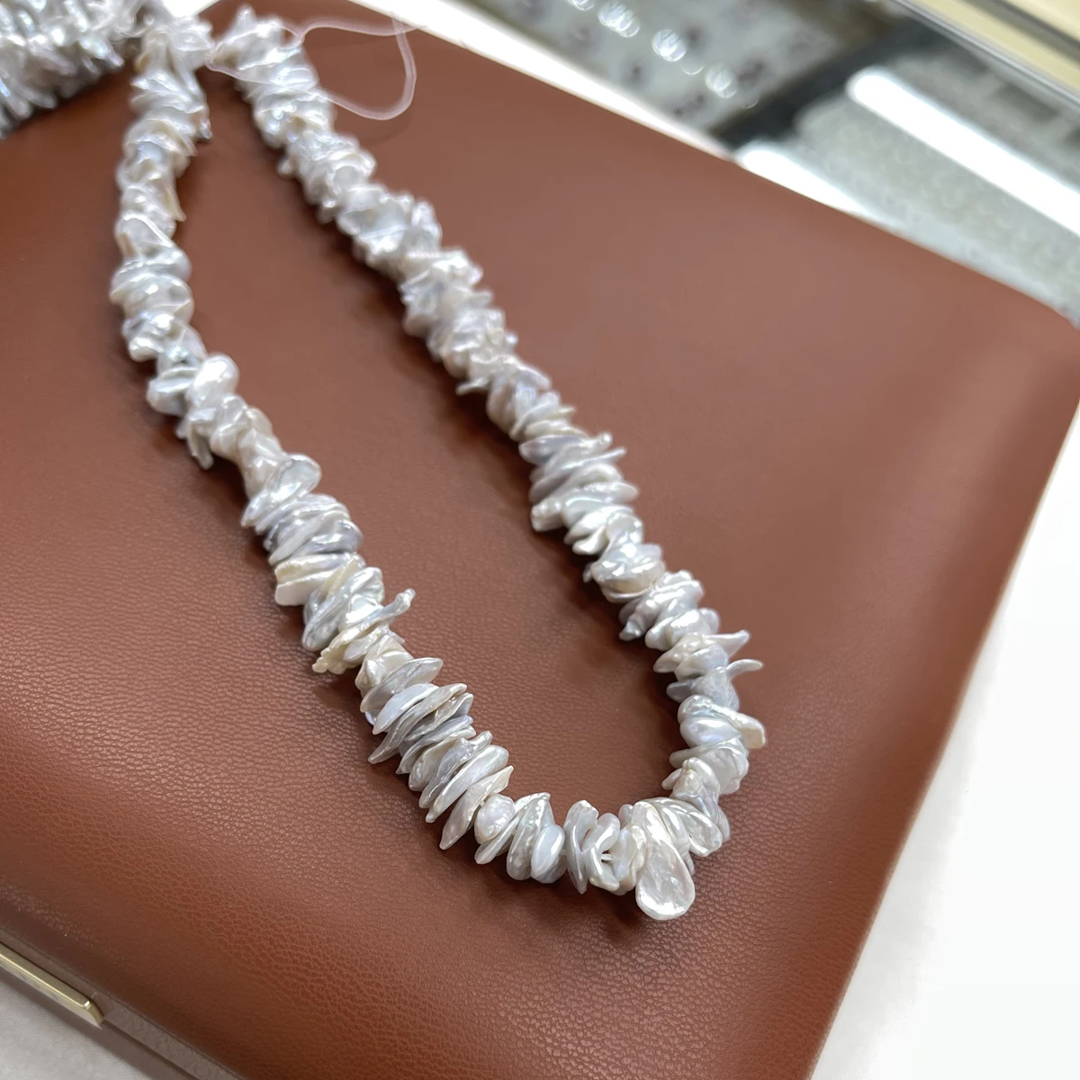 

11-13mm Silver Chippings Natural Freshwater Pearl Purple Jewelry Make DIY Necklace Earring Bracelet Accessory Gift Wholesale