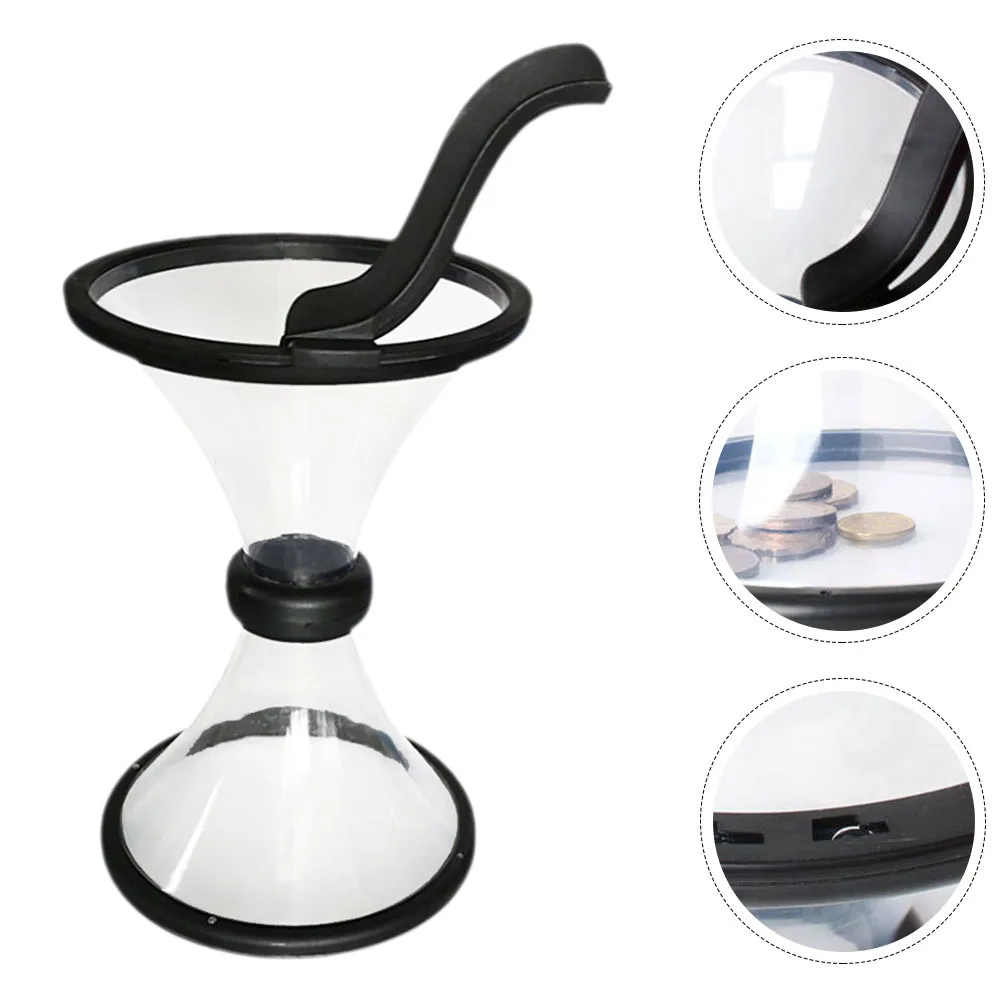 Banco de moedas transparente para adultos e crianças, jarra de poupança transparente, caixa de armazenamento de dinheiro, decoração de casa, estilo cofrinho inquebrável