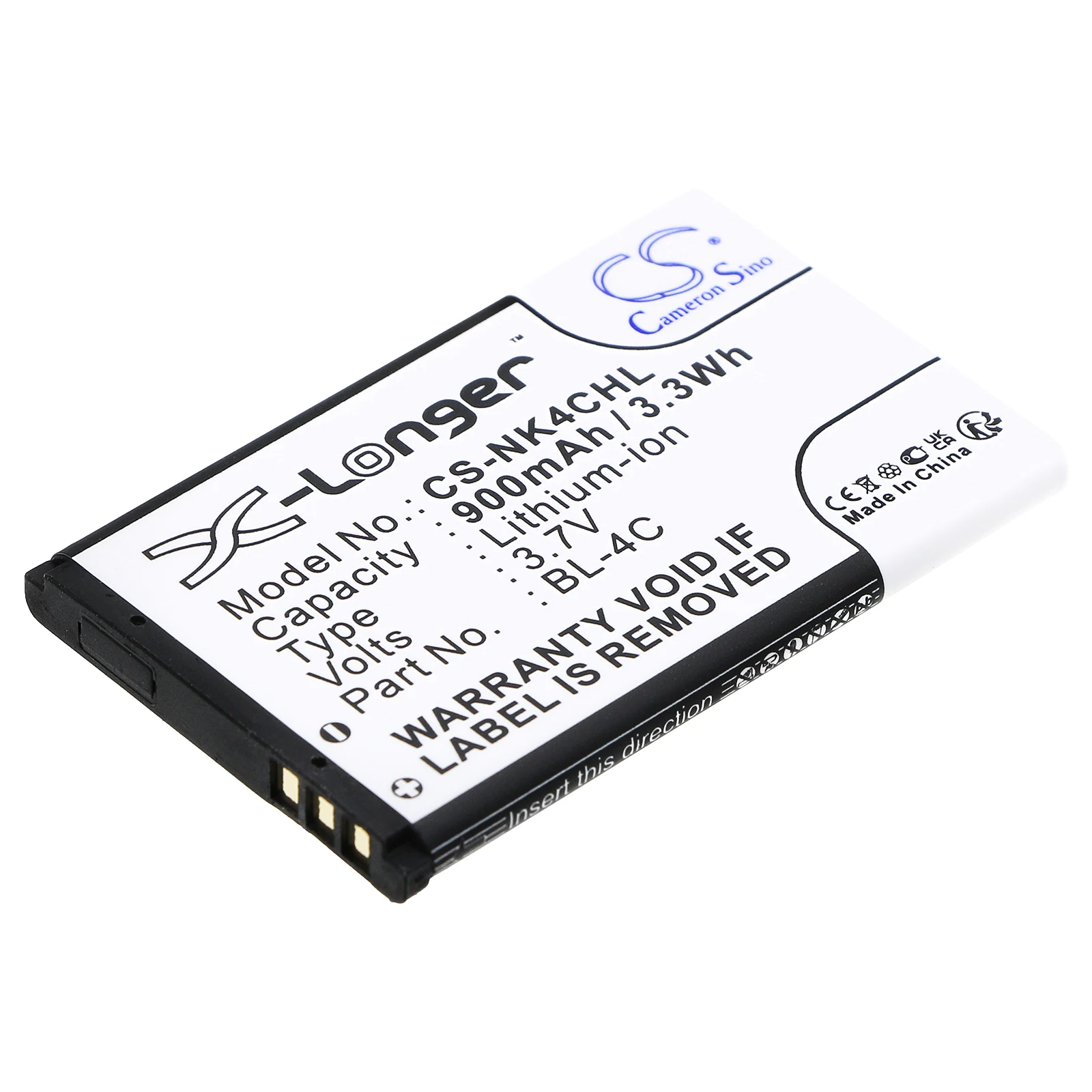 Li-ion Camera Battery for SVP, 3.7V, 900mAh , Compatible Models: i267, i508, i509, i518, i531, i606, K203M, V205, V206